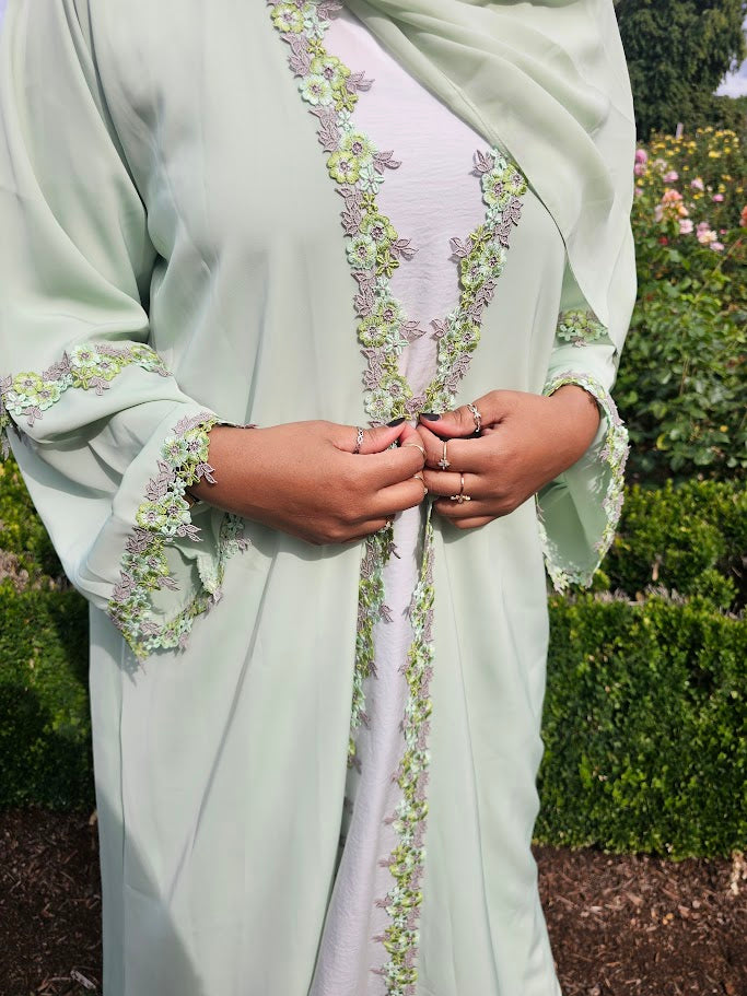Mint Green Lace- Rawdah